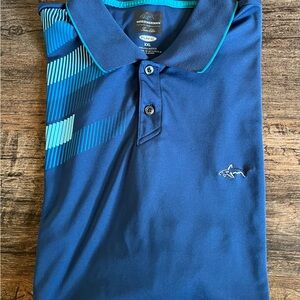 Greg Norman Collection Blue Polo Shirt Sporty Design